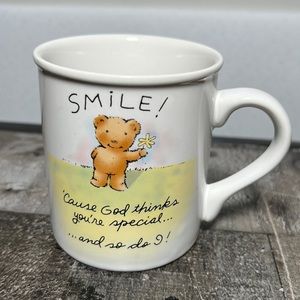 Vintage American Greetings Stoneware Mug "Smile'Cause God thinks you're special.